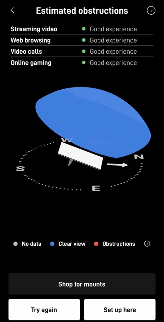 Starlink Obstructions Test Santa Fe NM