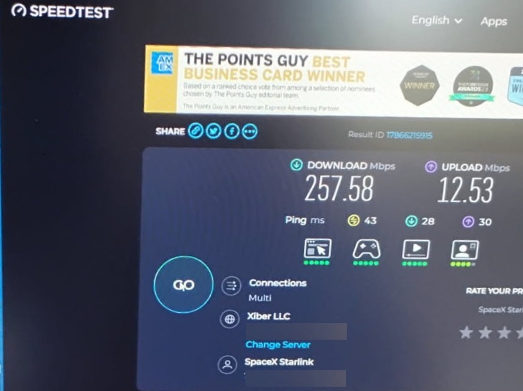 Starlink Speed Test