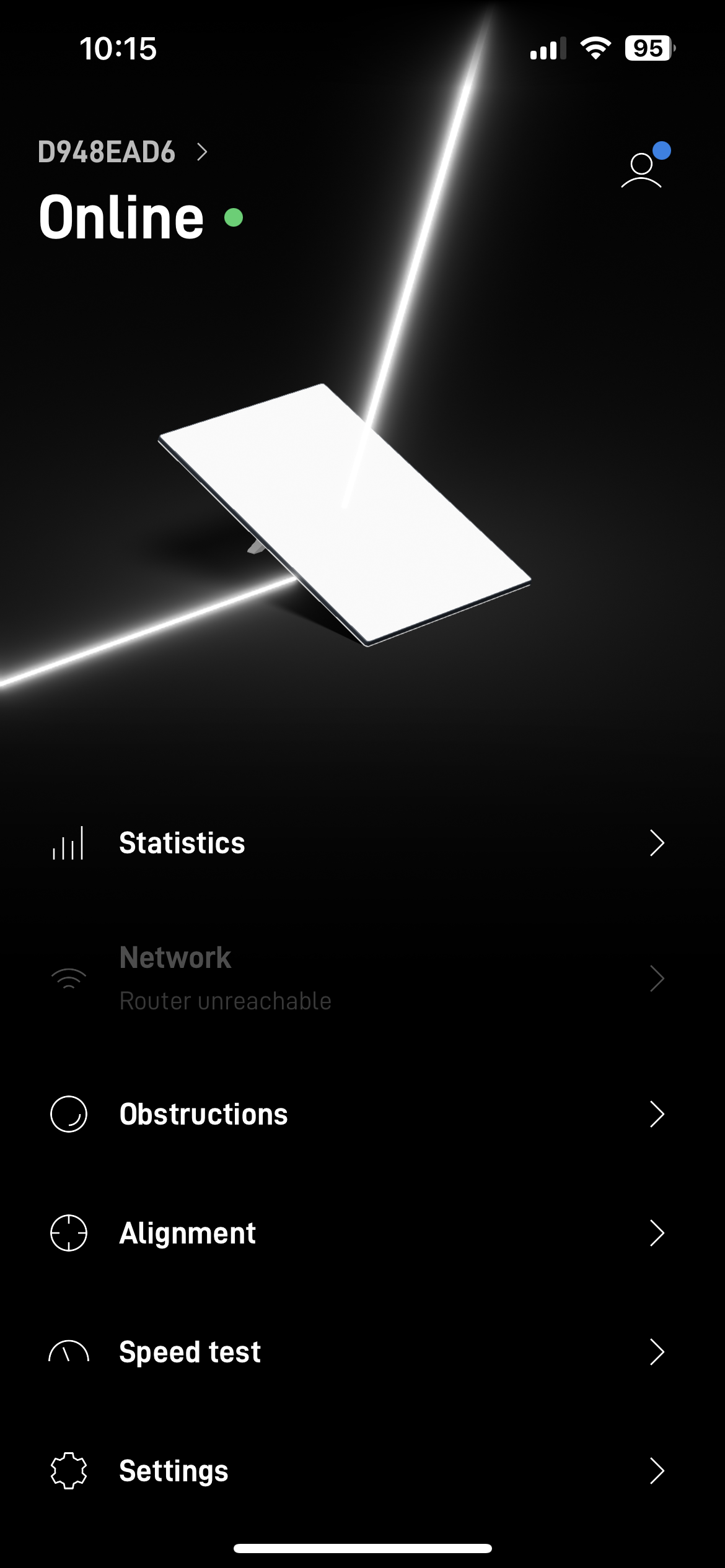 Starlink connected