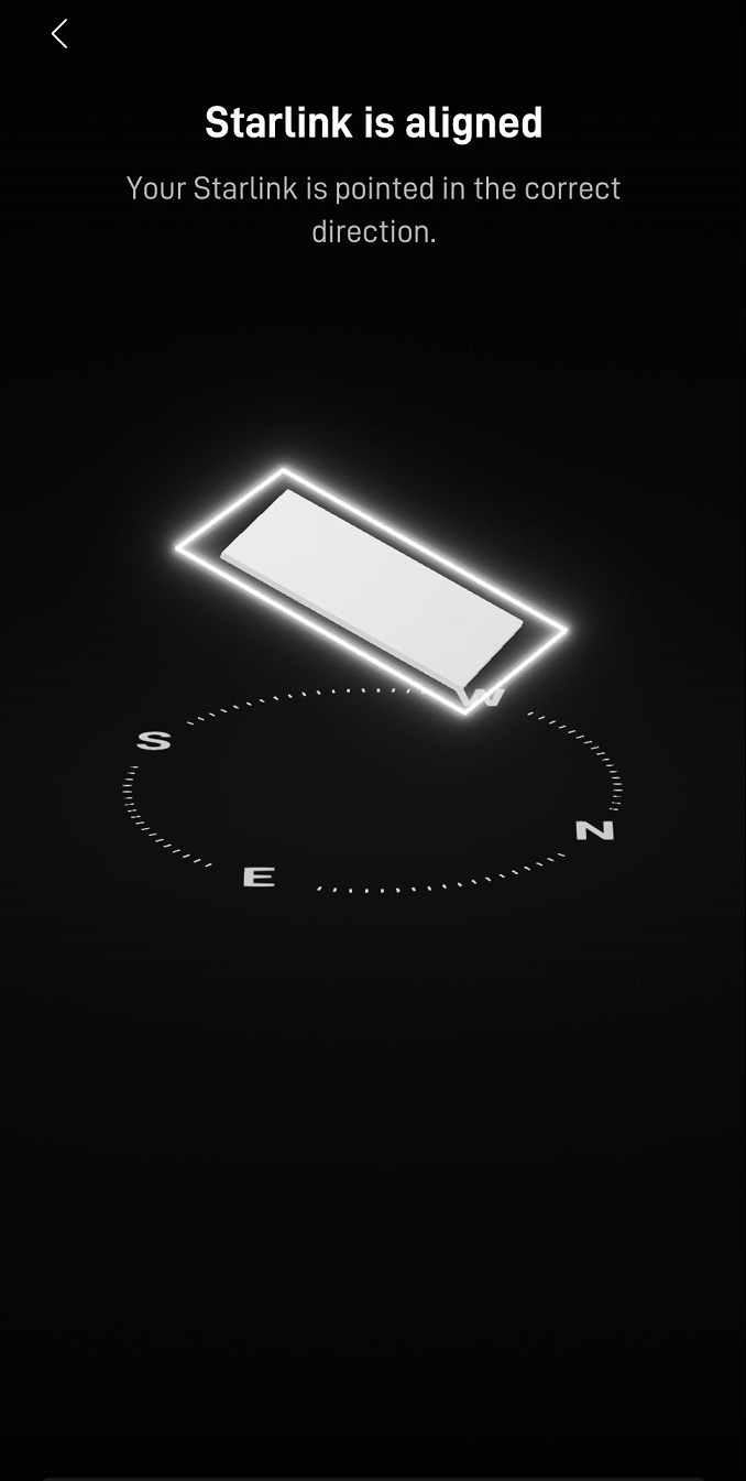Starlink alignment test in Elizabeth IN