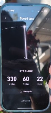 Starlink speed test Sabetha KS