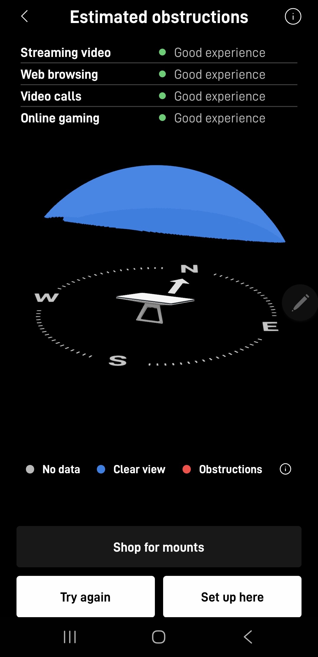 Starlink obstructions test Sierra Vista AZ