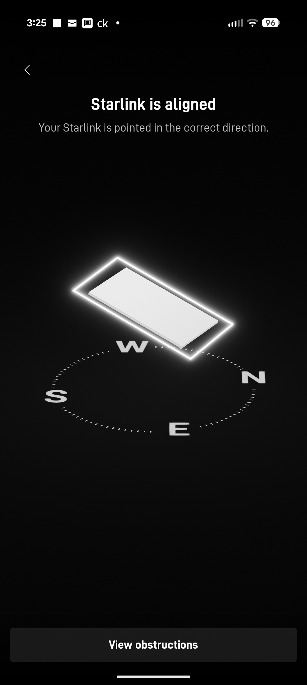 Starlink Alignment Test Jacksonville FL
